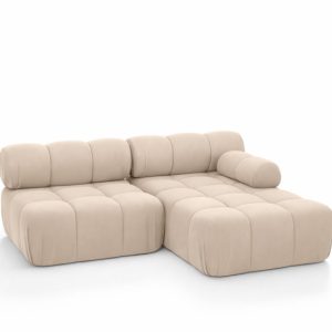 Narożnik L modułowy, welur Salvador, Beżowy, Prawy, Selia Mini II 960981 Narożnik L modułowy, welur Salvador, Beżowy, Prawy, Selia Mini II 960981