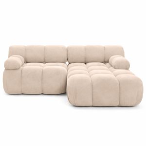 Narożnik L modułowy, welur Salvador, Beżowy, Prawy, Selia Mini 987070 Narożnik L modułowy, welur Salvador, Beżowy, Prawy, Selia Mini 987070