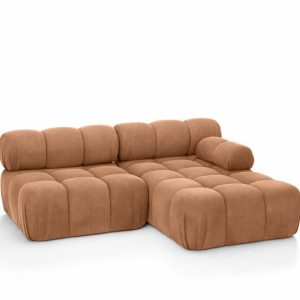 Narożnik L modułowy, welur Salvador, Ciemnobeżowy, Prawy, Selia Mini II 960988 Narożnik L modułowy, welur Salvador, Ciemnobeżowy, Prawy, Selia Mini II 960988