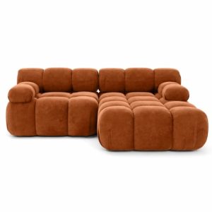 Narożnik L modułowy, welur Salvador, Ciemnobrązowy, Prawy, Selia Mini 987047 Narożnik L modułowy, welur Salvador, Ciemnobrązowy, Prawy, Selia Mini 987047