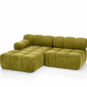 Narożnik L modułowy, welur Salvador, Oliwkowy, Lewy, Selia Mini II 960971 Narożnik L modułowy, welur Salvador, Oliwkowy, Lewy, Selia Mini II 960971