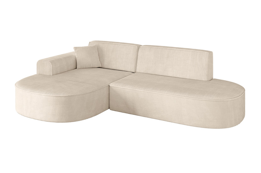 Narożnik lewostronne bez funkcji spania MARI-L1 243x171x79,5 cm Beżowy 525133