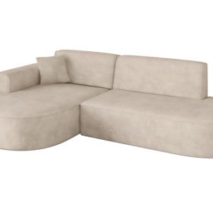 Narożnik lewostronne bez funkcji spania MARI-L1 243x171x79,5 cm Beżowy 710666