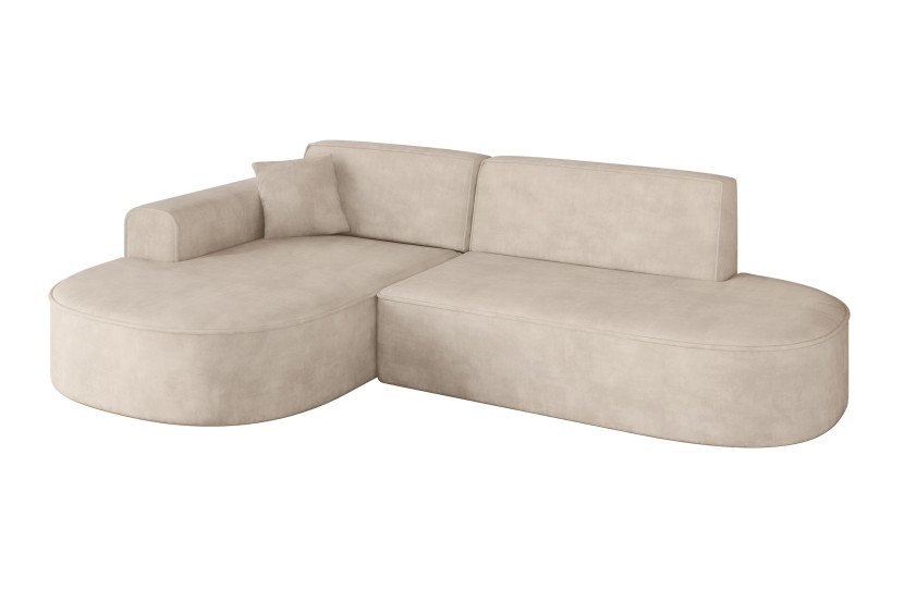 Narożnik lewostronne bez funkcji spania MARI-L1 243x171x79,5 cm Beżowy 710666