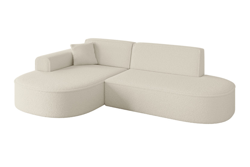 Narożnik lewostronne bez funkcji spania MARI-L1 243x171x79,5 cm Beżowy 525006