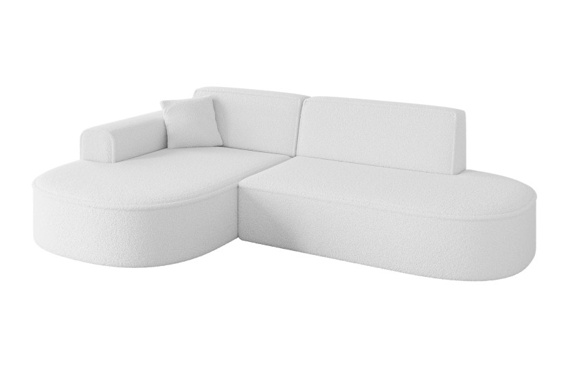 Narożnik lewostronne bez funkcji spania MARI-L1 243x171x79,5 cm Biały 525158