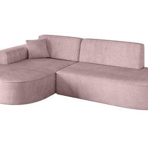 Narożnik lewostronne bez funkcji spania MARI-L1 243x171x79,5 cm Różowy 525121 Narożnik lewostronne bez funkcji spania MARI-L1 243x171x79,5 cm Różowy 525121