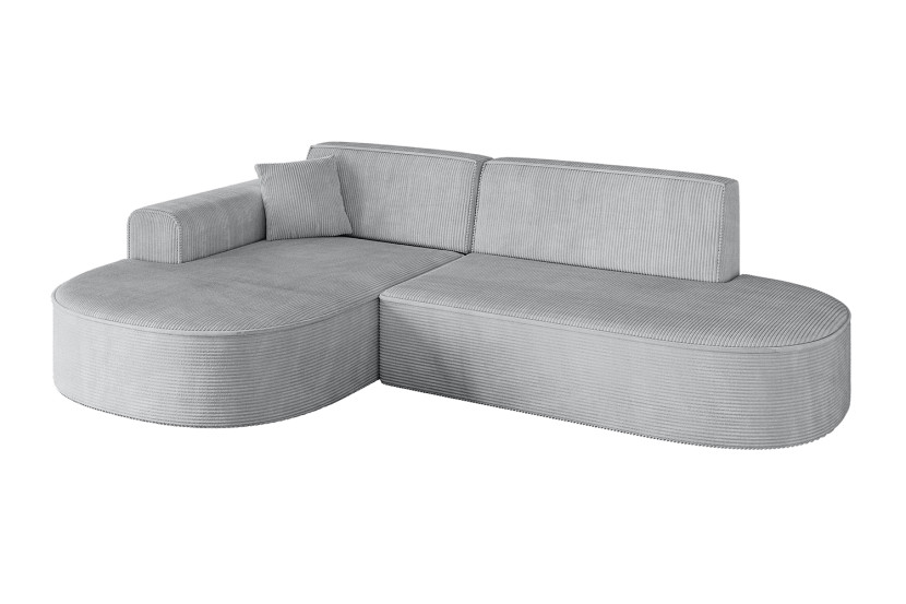 Narożnik lewostronne bez funkcji spania MARI-L1 243x171x79,5 cm Szary 525046