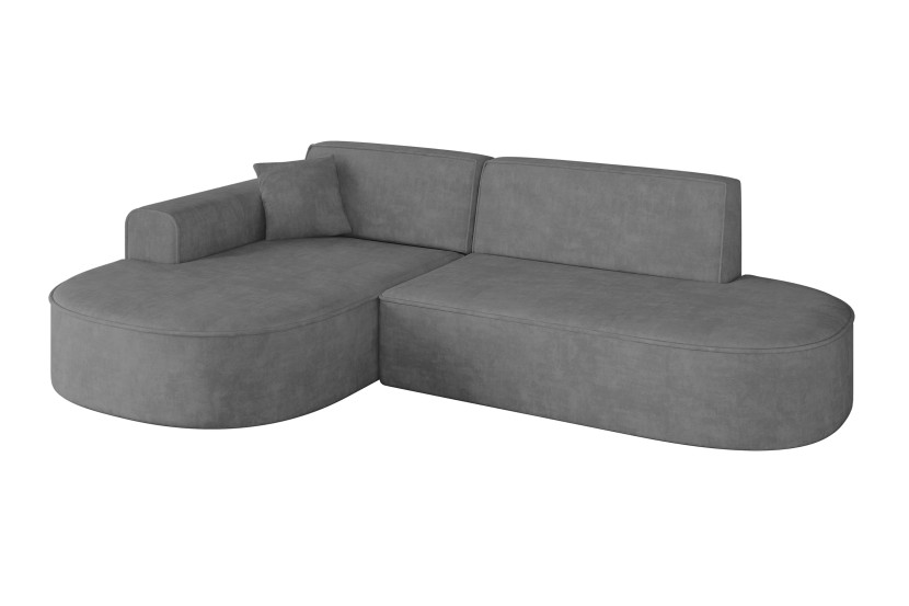 Narożnik lewostronne bez funkcji spania MARI-L1 243x171x79,5 cm Szary 710668