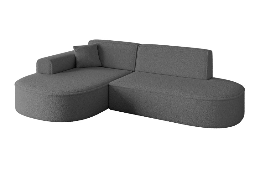 Narożnik lewostronne bez funkcji spania MARI-L1 243x171x79,5 cm Szary 525042