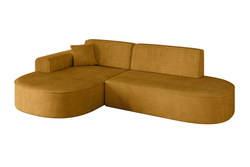 Narożnik lewostronne bez funkcji spania MARI-L1 243x171x79,5 cm Żółty 525019
