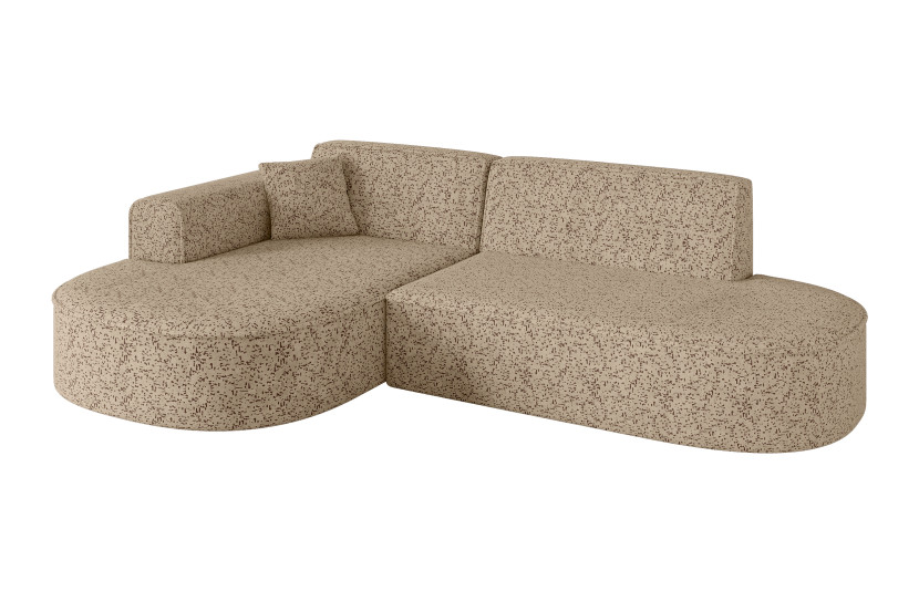 Narożnik lewostronne bez funkcji spania MARI-L1 243x171x79,5cm Brązowy 1043103