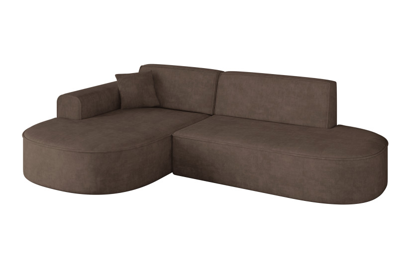 Narożnik lewostronne bez funkcji spania MARI-L1 243x171x79,5cm Brązowy 710659