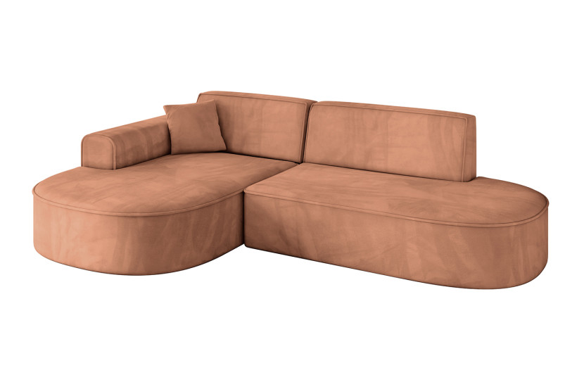 Narożnik lewostronne bez funkcji spania MARI-L1 243x171x79,5cm Brązowy 825315