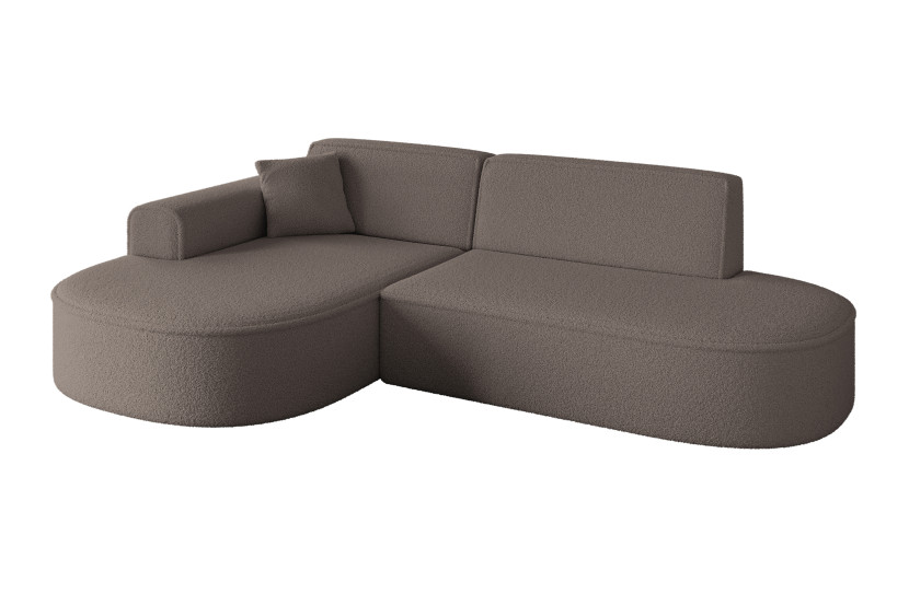 Narożnik lewostronne bez funkcji spania MARI-L1 243x171x79,5cm Brązowy 1043053