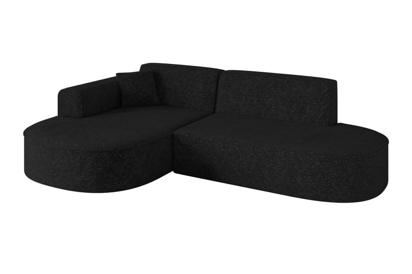 Narożnik lewostronne bez funkcji spania MARI-L1 243x171x79,5cm Czarny 1043086