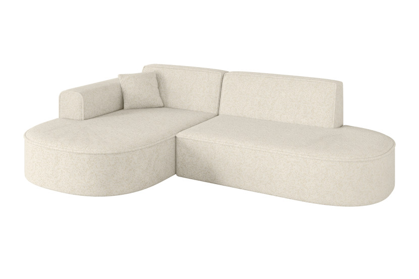 Narożnik lewostronne bez funkcji spania MARI-L1 243x171x79,5cm Kremowy 1043087
