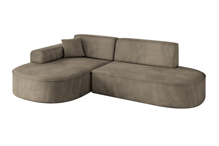 Narożnik lewostronne bez funkcji spania MARI-L1 243x171x79,5cm Morelowy 825328