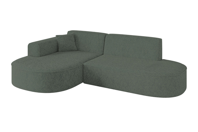Narożnik lewostronne bez funkcji spania MARI-L1 243x171x79,5cm Zielony 1043052