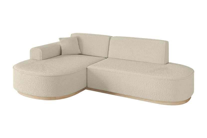 Narożnik lewostronne bez funkcji spania MARI-L1-v1 243x171x83 cm Beżowy 729454