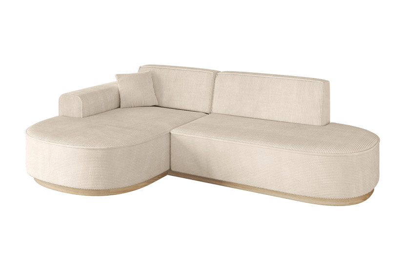 Narożnik lewostronne bez funkcji spania MARI-L1-v1 243x171x83 cm Beżowy 729235