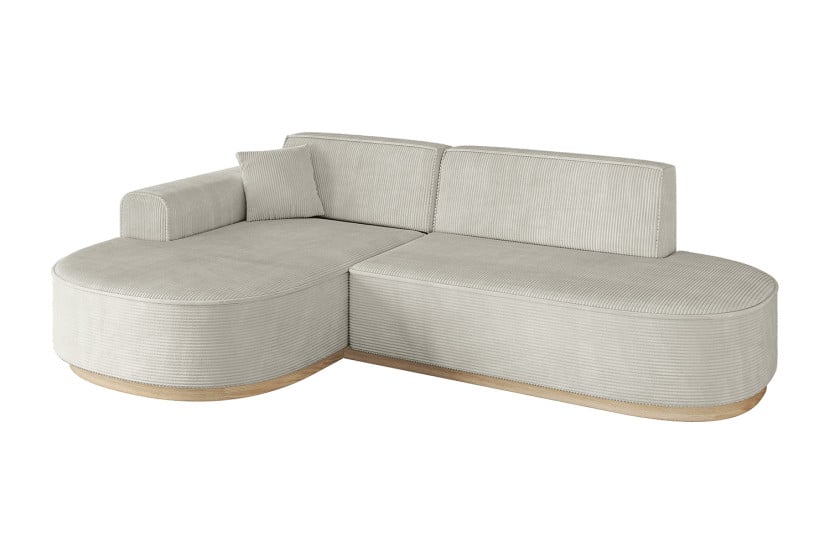 Narożnik lewostronne bez funkcji spania MARI-L1-v1 243x171x83 cm Kremowy 729400