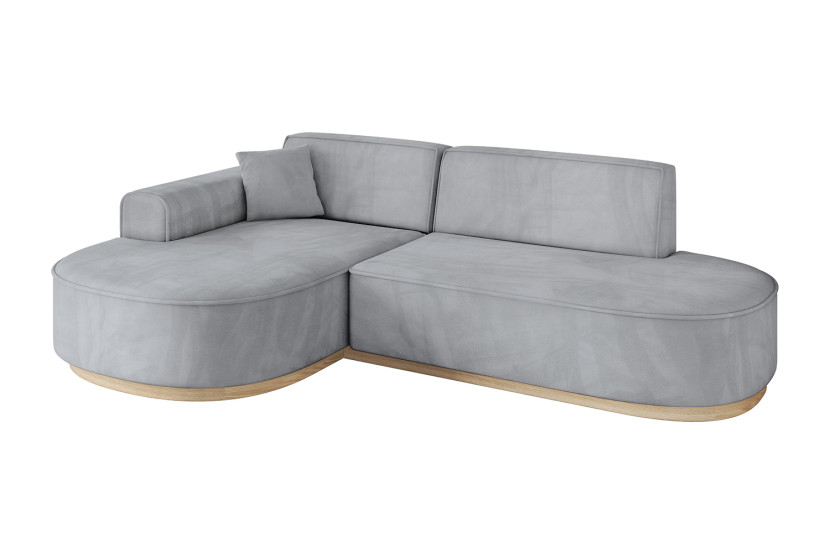 Narożnik lewostronne bez funkcji spania MARI-L1-v1 243x171x83 cm Szary 729328