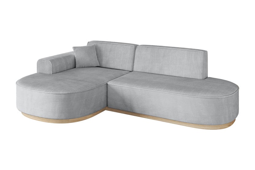 Narożnik lewostronne bez funkcji spania MARI-L1-v1 243x171x83 cm Szary 729445