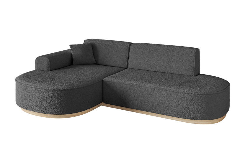 Narożnik lewostronne bez funkcji spania MARI-L1-v1 243x171x83 cm Szary 729317