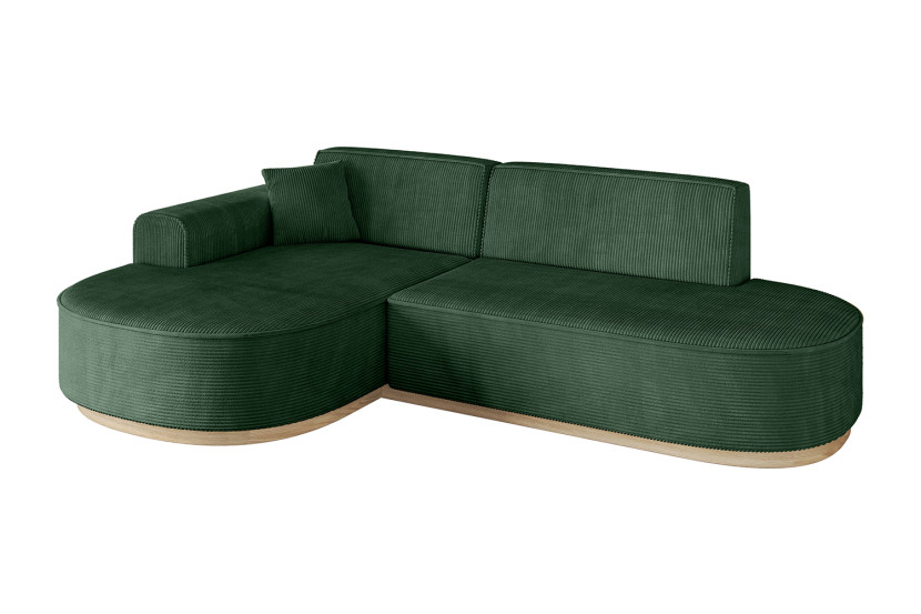 Narożnik lewostronne bez funkcji spania MARI-L1-v1 243x171x83 cm Zielony 729304
