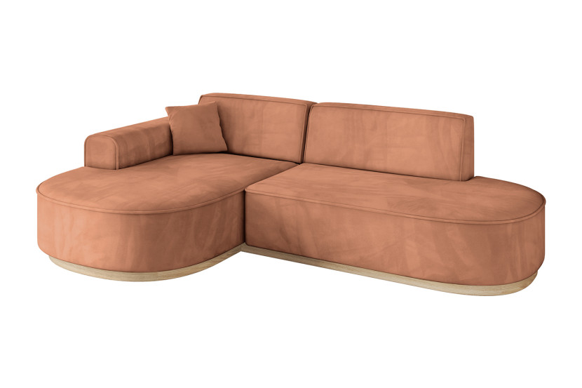Narożnik lewostronne bez funkcji spania MARI-L1-v1 243x171x83cm Brązowy 825343