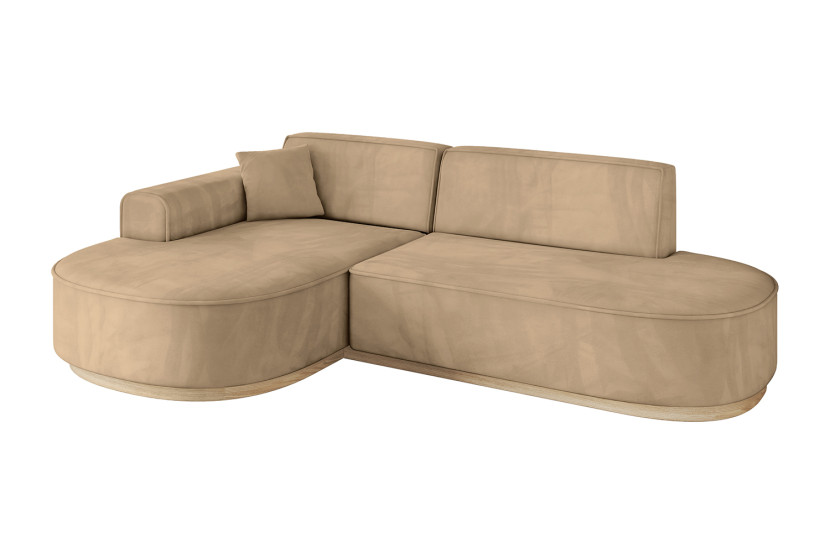Narożnik lewostronne bez funkcji spania MARI-L1-v1 243x171x83cm Brązowy 825359