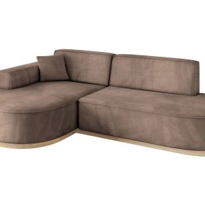 Narożnik lewostronne bez funkcji spania MARI-L1-v1 243x171x83cm Brązowy 729276