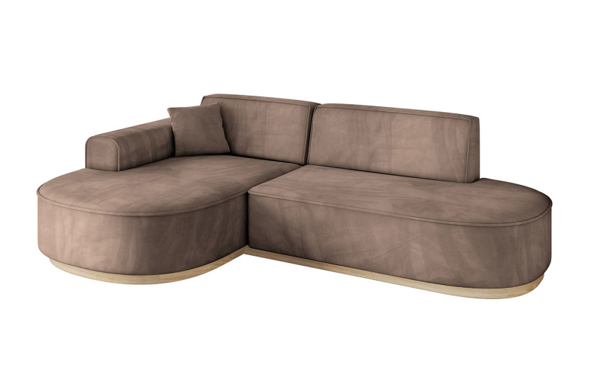 Narożnik lewostronne bez funkcji spania MARI-L1-v1 243x171x83cm Brązowy 729276