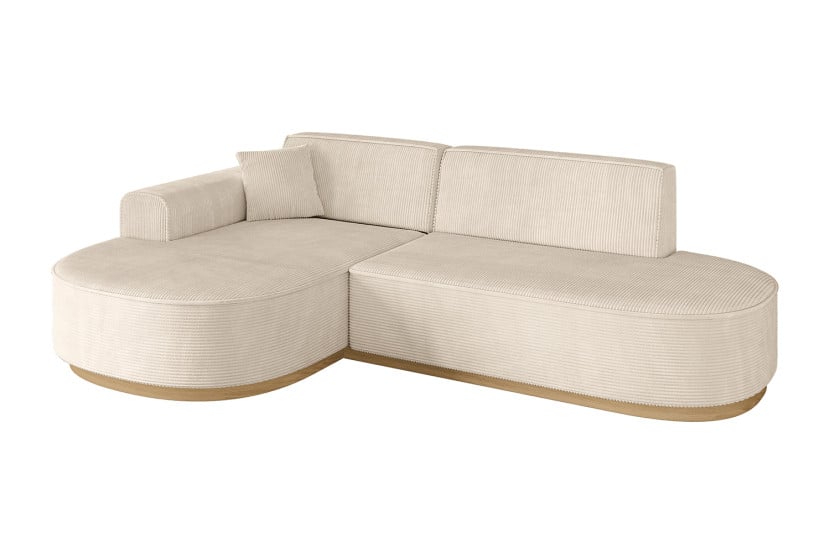 Narożnik lewostronne bez funkcji spania MARI-L1-v2 243x171x83 cm Beżowy 729312