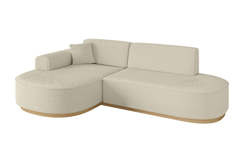 Narożnik lewostronne bez funkcji spania MARI-L1-v2 243x171x83 cm Beżowy 729415