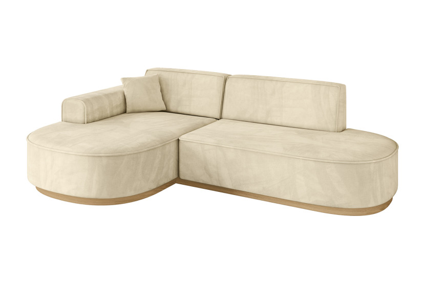 Narożnik lewostronne bez funkcji spania MARI-L1-v2 243x171x83 cm Beżowy 729293