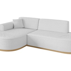 Narożnik lewostronne bez funkcji spania MARI-L1-v2 243x171x83 cm Biały 729432