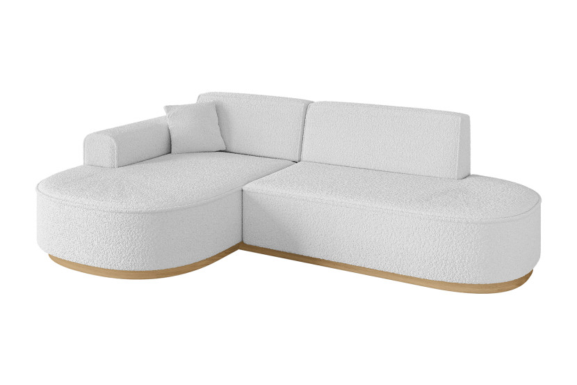 Narożnik lewostronne bez funkcji spania MARI-L1-v2 243x171x83 cm Biały 729432