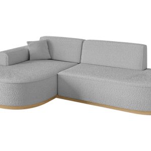 Narożnik lewostronne bez funkcji spania MARI-L1-v2 243x171x83 cm Jasnoszary 729425
