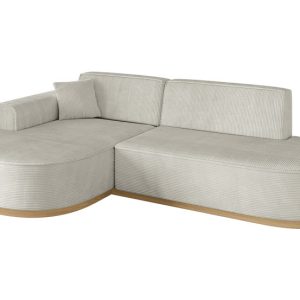 Narożnik lewostronne bez funkcji spania MARI-L1-v2 243x171x83 cm Kremowy 729290