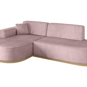 Narożnik lewostronne bez funkcji spania MARI-L1-v2 243x171x83 cm Różowy 729316