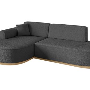 Narożnik lewostronne bez funkcji spania MARI-L1-v2 243x171x83 cm Szary 729458