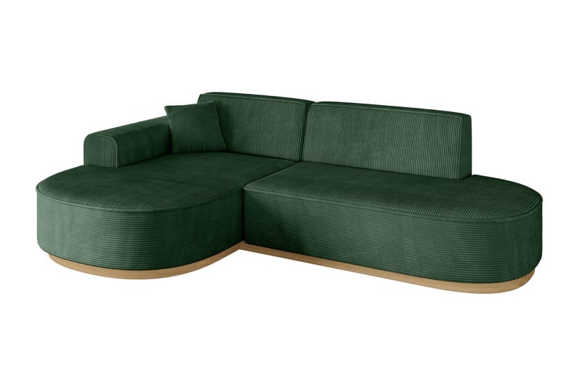 Narożnik lewostronne bez funkcji spania MARI-L1-v2 243x171x83 cm Zielony 729468