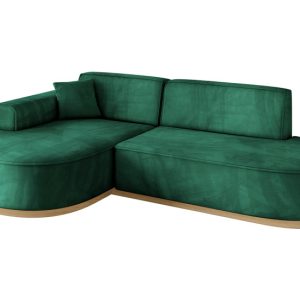 Narożnik lewostronne bez funkcji spania MARI-L1-v2 243x171x83 cm Zielony 729360