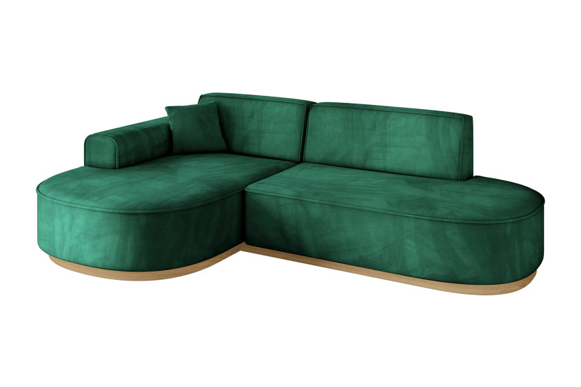 Narożnik lewostronne bez funkcji spania MARI-L1-v2 243x171x83 cm Zielony 729360