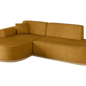 Narożnik lewostronne bez funkcji spania MARI-L1-v2 243x171x83 cm Żółty 729453