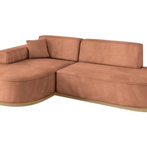 Narożnik lewostronne bez funkcji spania MARI-L1-v2 243x171x83cm Brązowy 825323