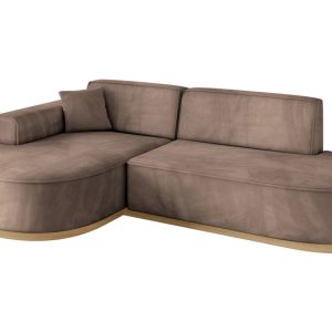 Narożnik lewostronne bez funkcji spania MARI-L1-v2 243x171x83cm Brązowy 729380