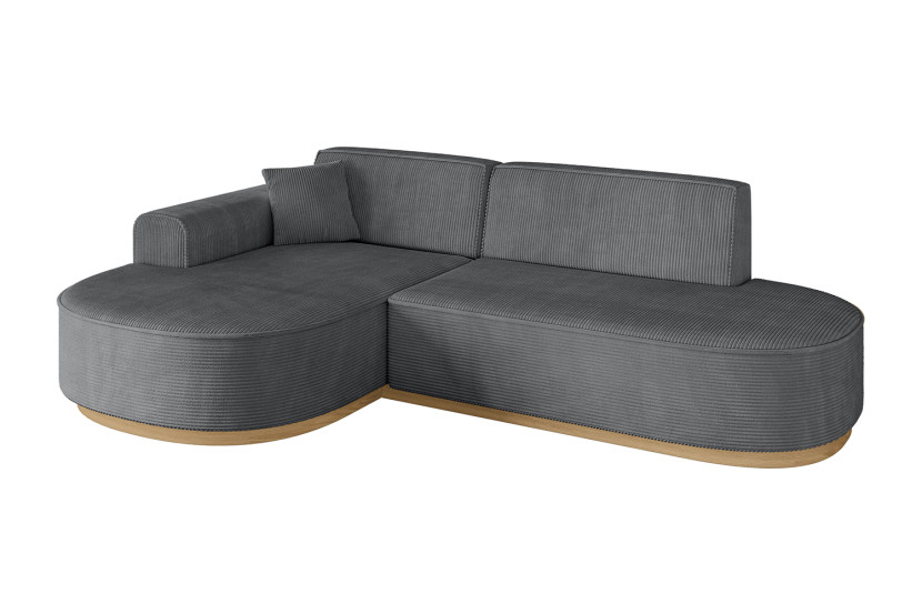 Narożnik lewostronne bez funkcji spania MARI-L1-v2 243x171x83cm Ciemnoszary 729428